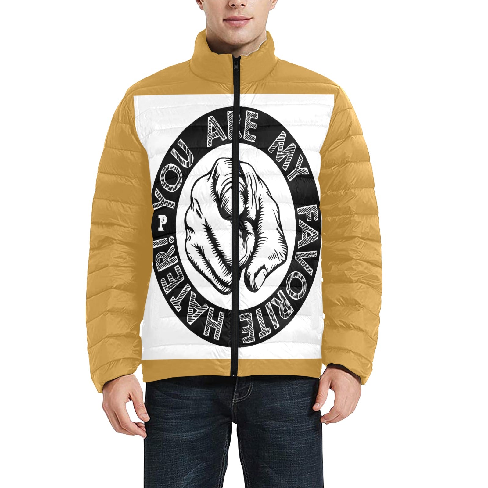 Copy of Copy of Copy of Copy of Joe Peezy Wear LLC (11) Men's Stand Collar Padded Jacket (Model H41)