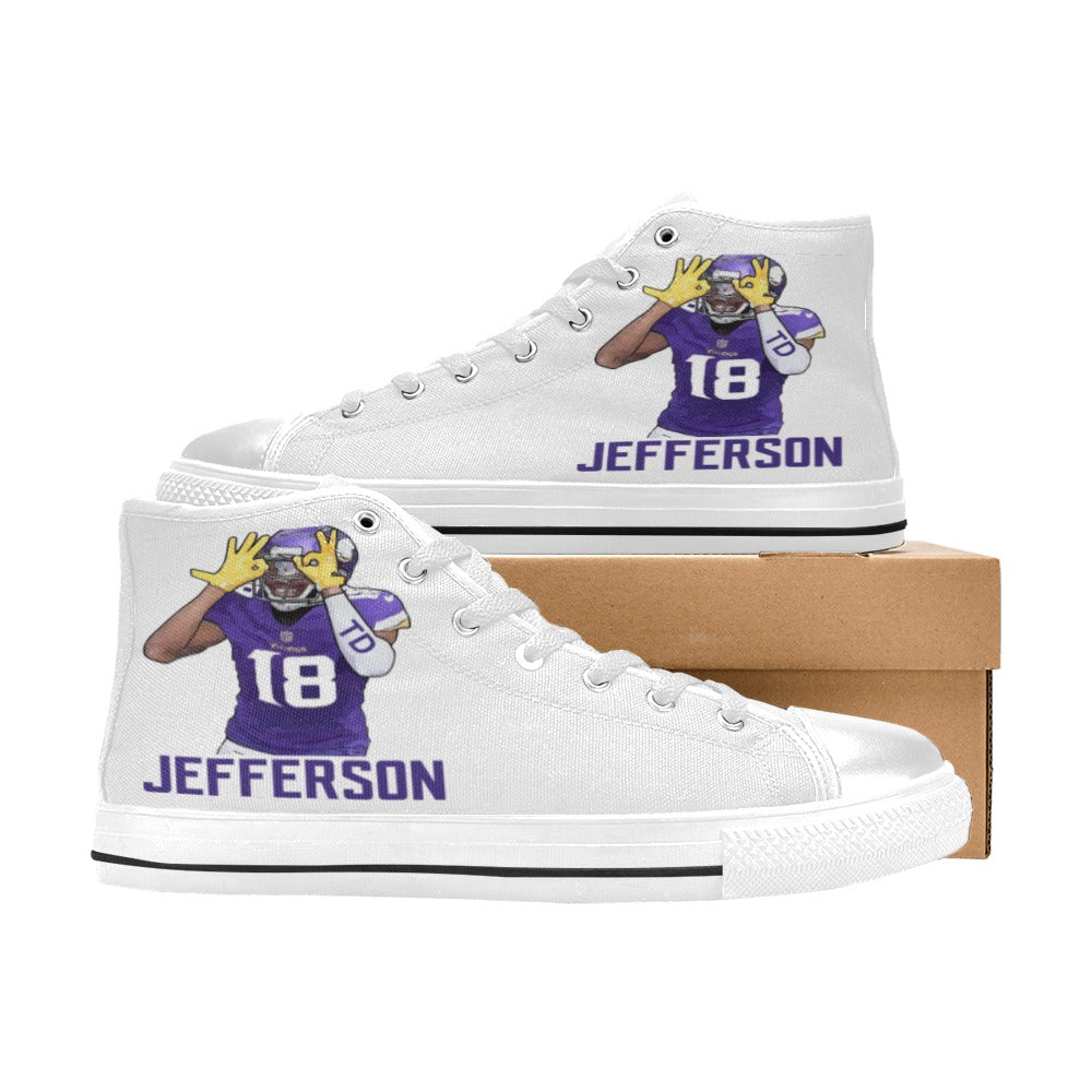 Copy of Copy of Copy of Copy of Joe Peezy Wear LLC High Top Canvas Shoes for Kid (Model 017)