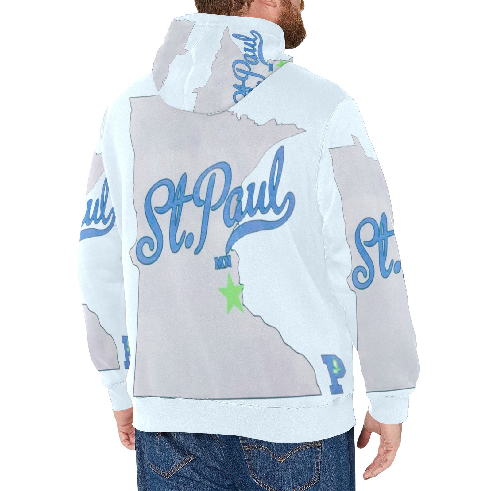 Copy of Copy of Copy of Copy of Joe Peezy Wear LLC (2) Men's Long Sleeve Fleece Hoodie (Model H55)