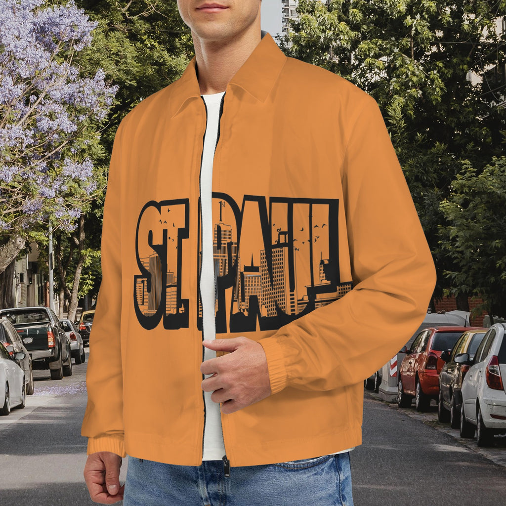 Joe Peezy Wear LLC (STP) Men's Turn-Down Collar Jacket (Model H68)