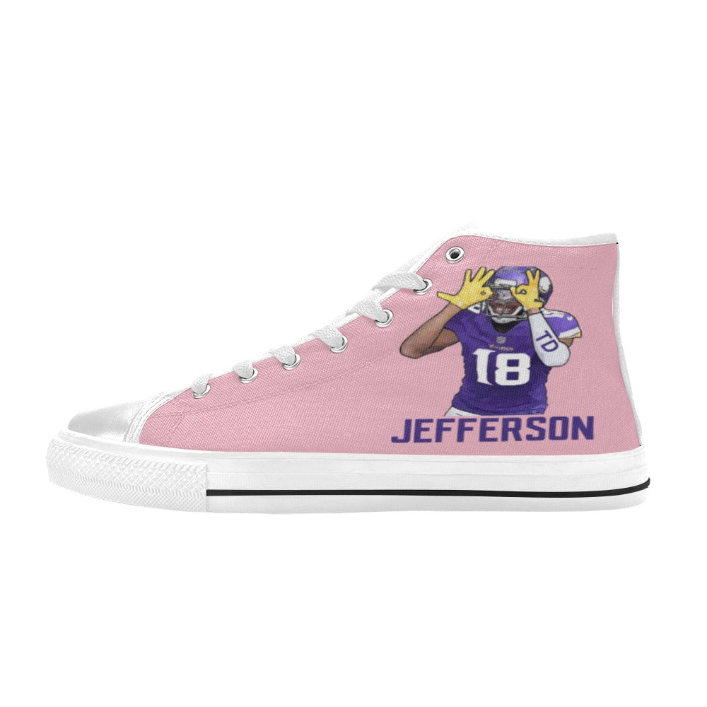 Copy of Copy of Copy of Copy of Joe Peezy Wear LLC High Top Canvas Shoes for Kid (Model 017)