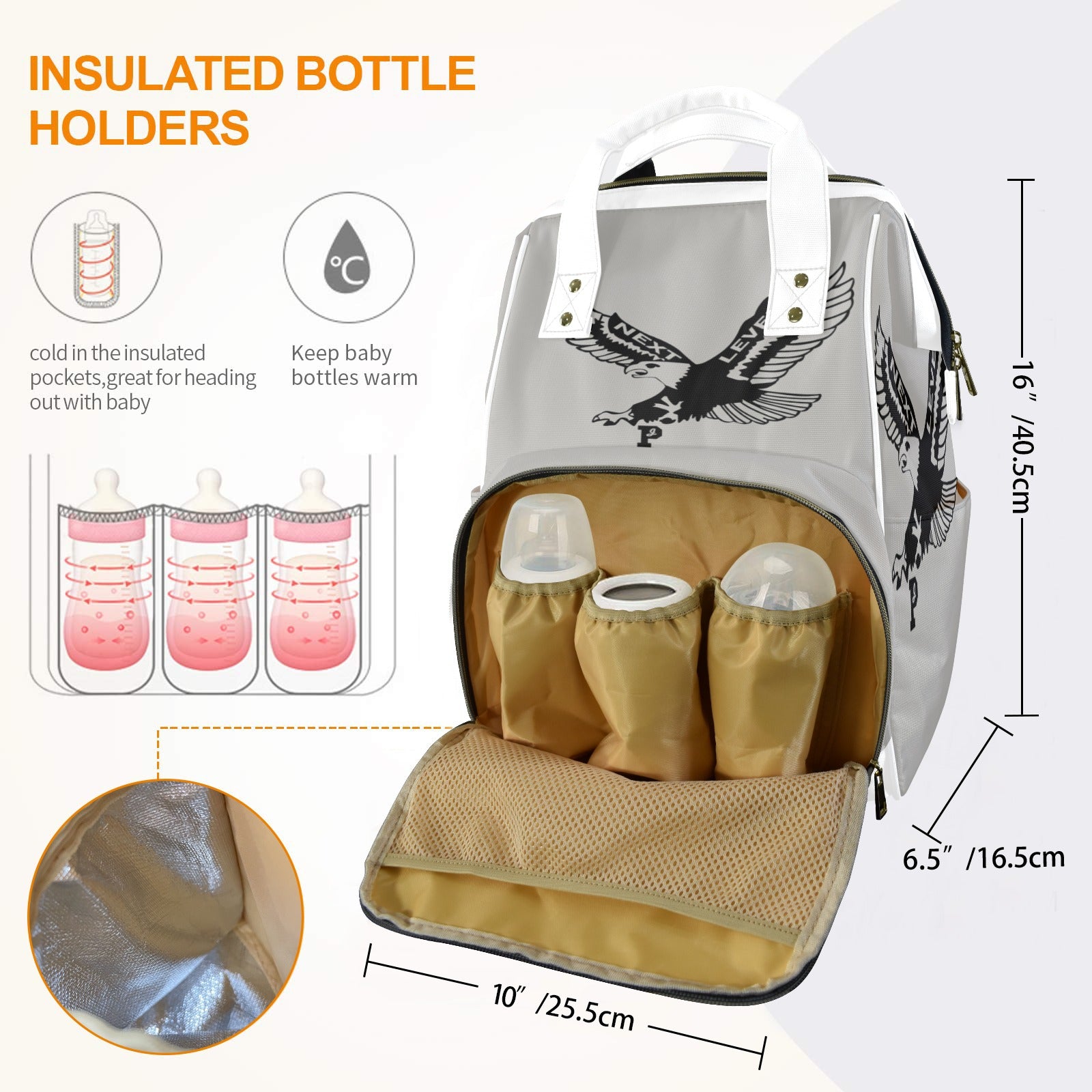 Copy of Copy of Copy of Copy of Joe Peezy Wear LLC (12) Multi-Function Diaper Bag-New (Model 1688)