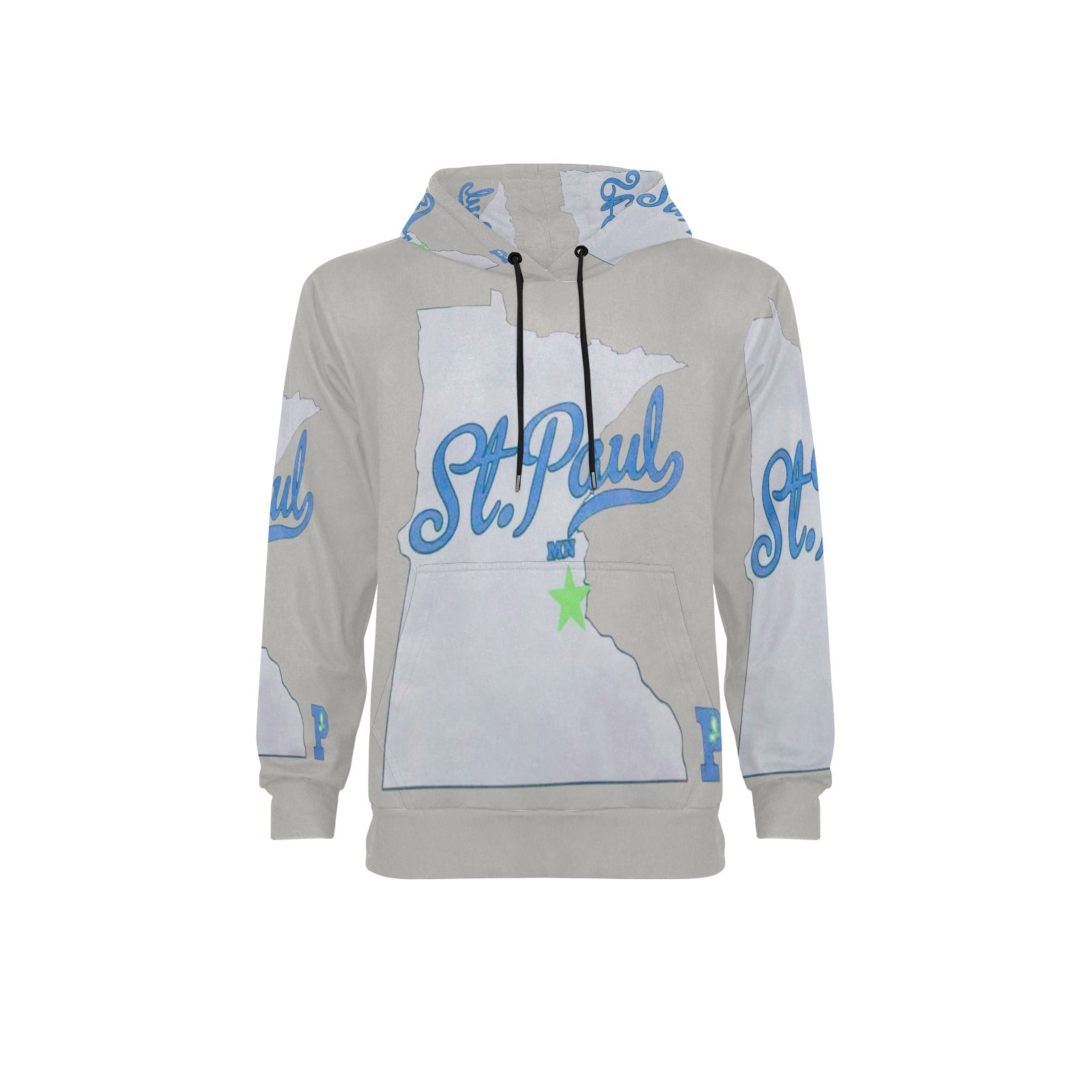 Copy of Copy of Copy of Copy of Joe Peezy Wear LLC (2) Men's Long Sleeve Fleece Hoodie (Model H55)