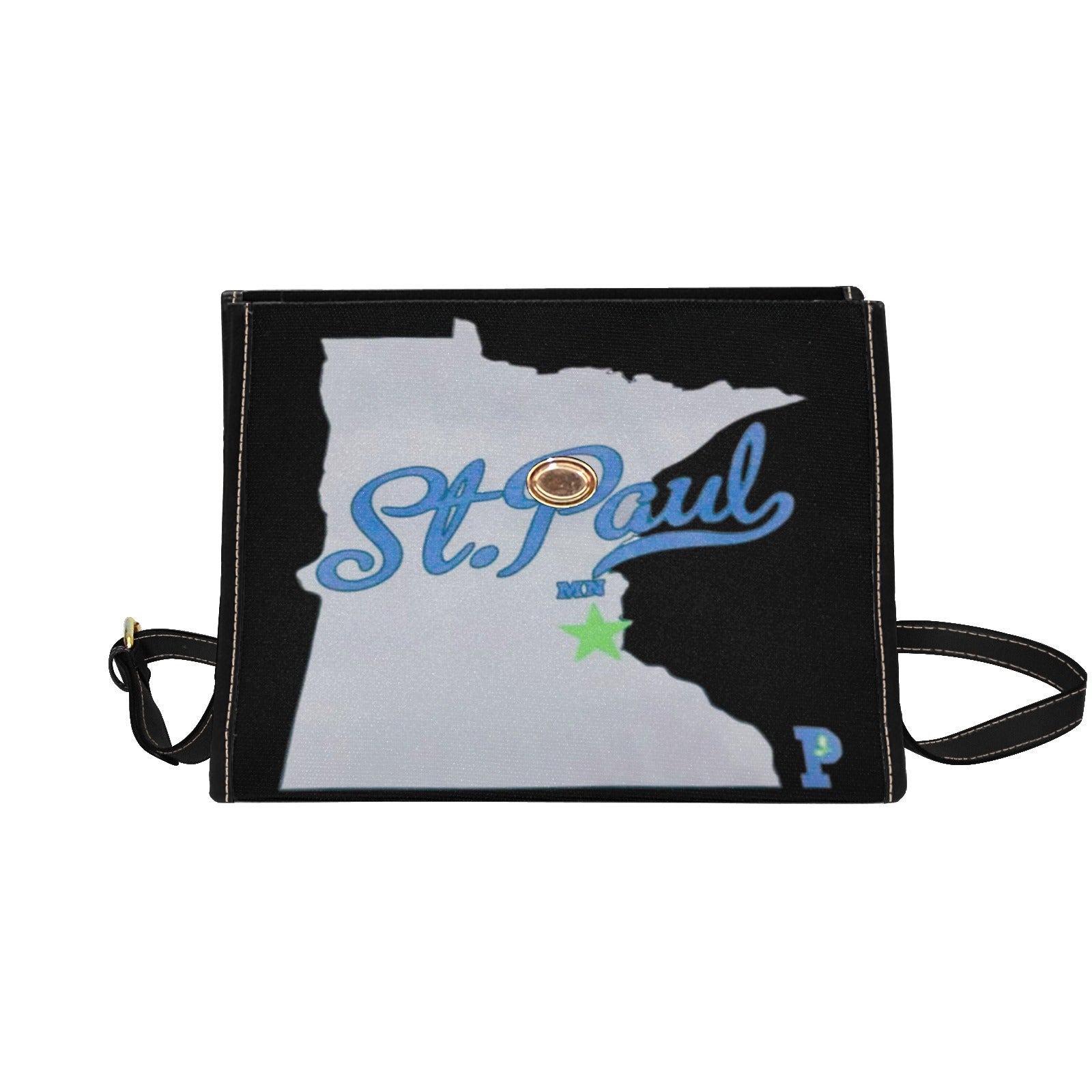 Copy of Copy of Copy of Copy of Joe Peezy Wear LLC (13) Waterproof Canvas Bag-Black (All Over Print) (Model 1641)