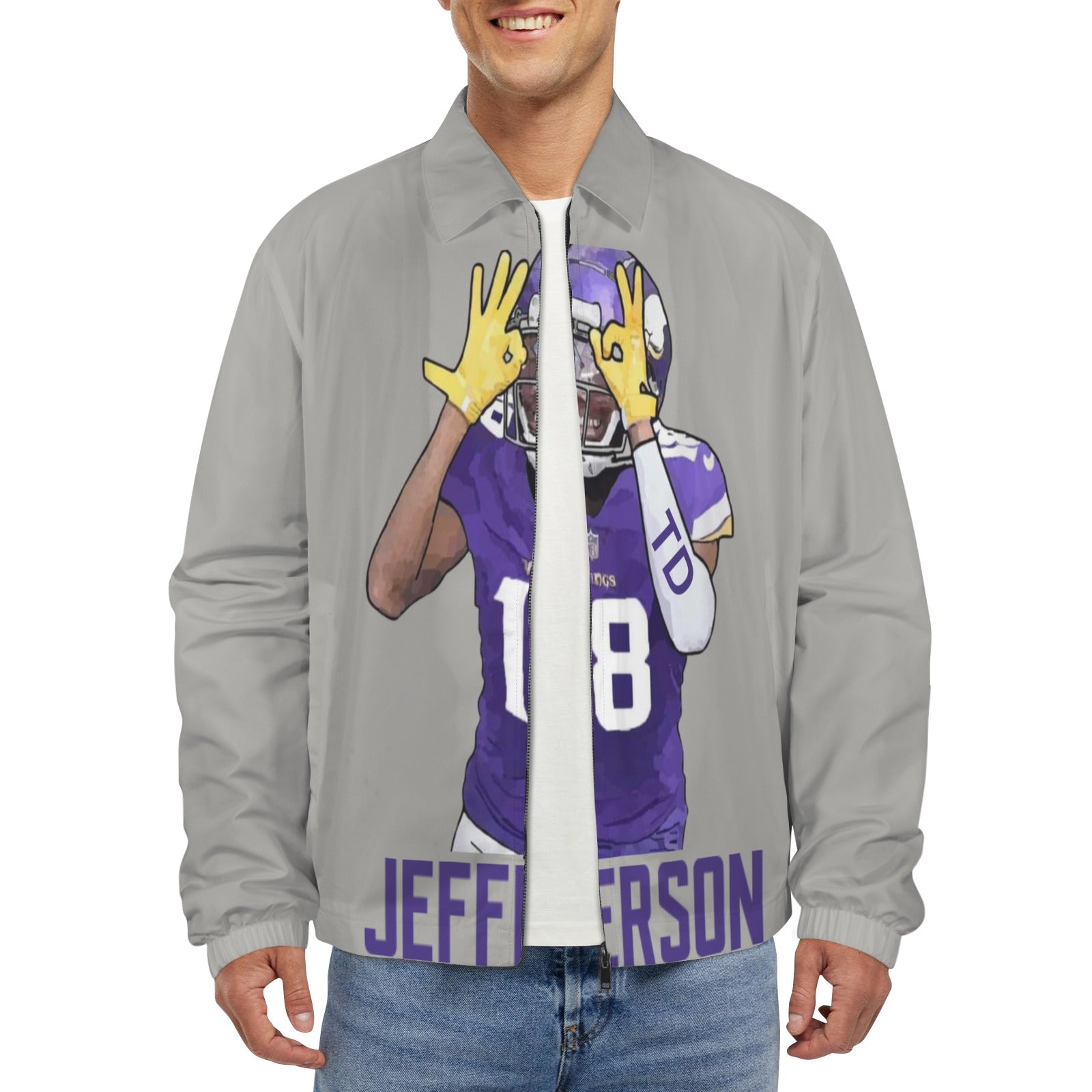 Copy of Copy of Copy of Copy of Joe Peezy Wear LLC (6) Men's Turn-Down Collar Jacket (Model H68)