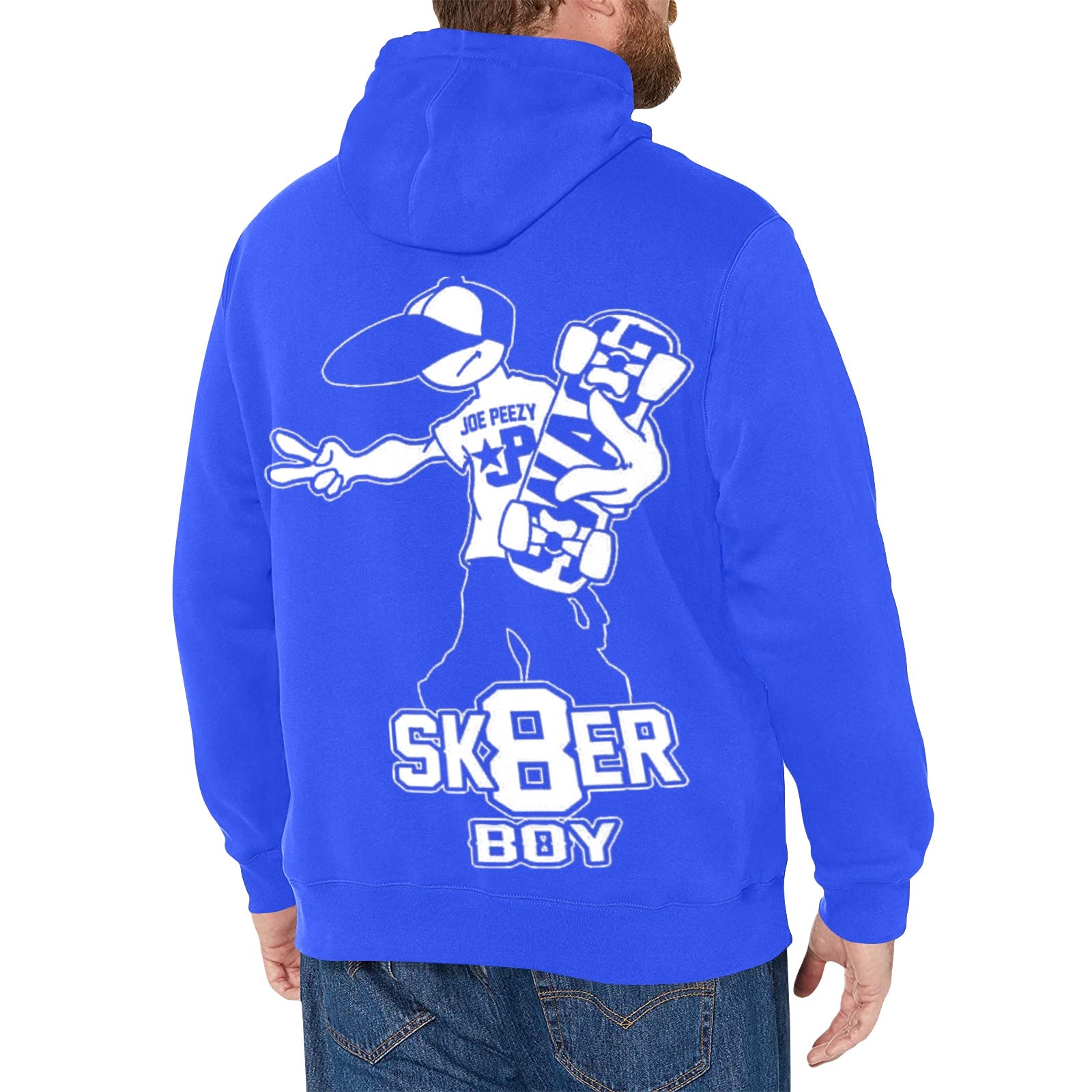 Copy of Copy of Copy of Copy of Joe Peezy Wear LLC (2) Men's Long Sleeve Fleece Hoodie (Model H55)