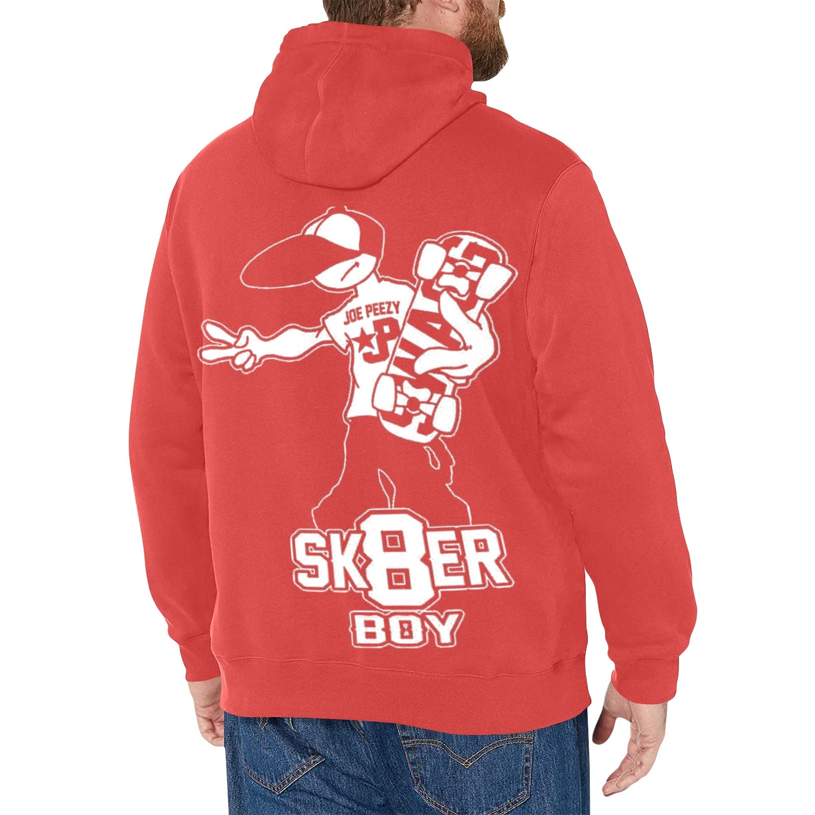 Copy of Copy of Copy of Copy of Joe Peezy Wear LLC (2) Men's Long Sleeve Fleece Hoodie (Model H55)