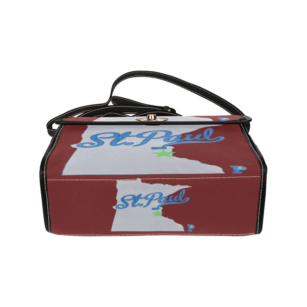 Copy of Copy of Copy of Copy of Joe Peezy Wear LLC (13) Waterproof Canvas Bag-Black (All Over Print) (Model 1641)