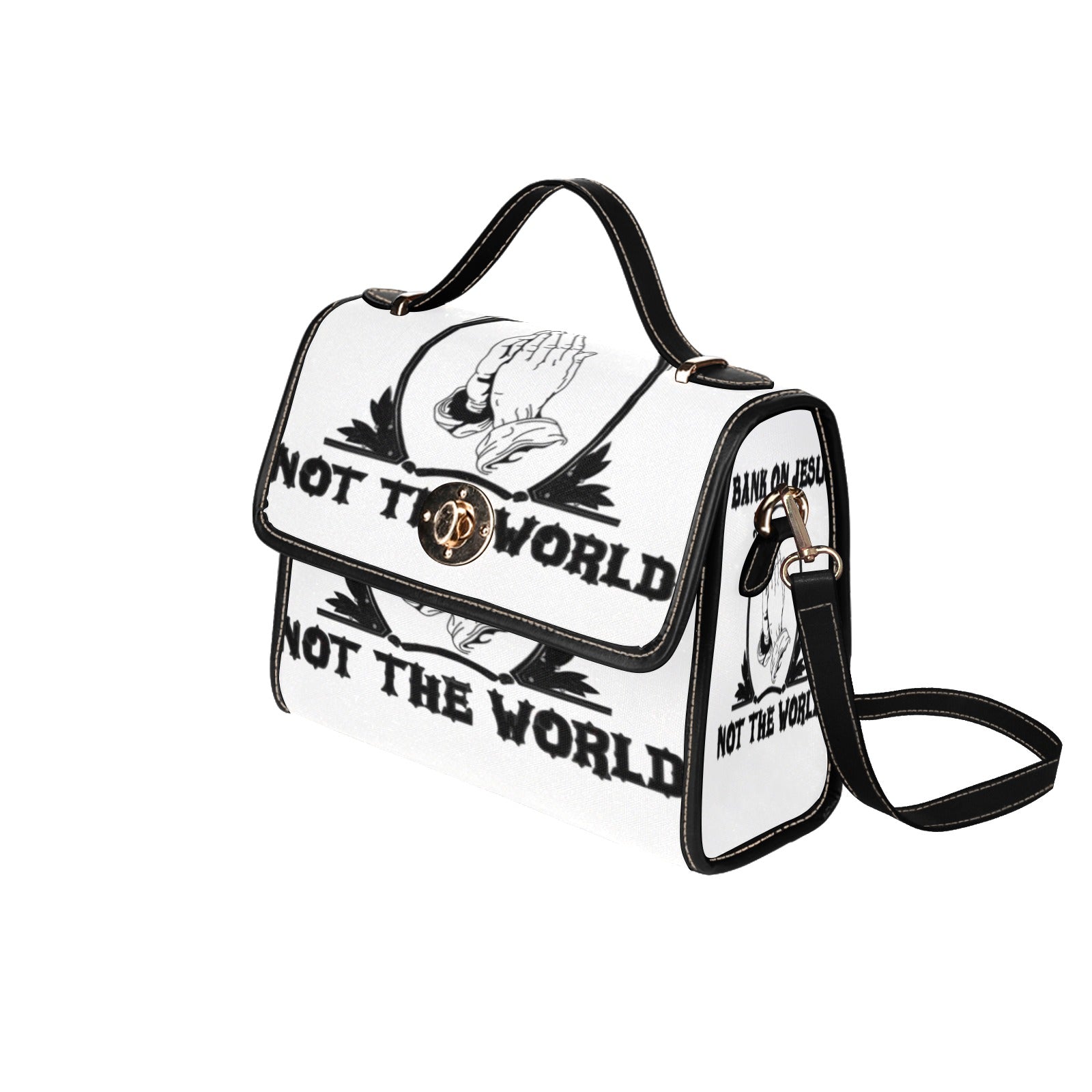 Copy of Copy of Copy of Copy of Joe Peezy Wear LLC (13) Waterproof Canvas Bag-Black (All Over Print) (Model 1641)