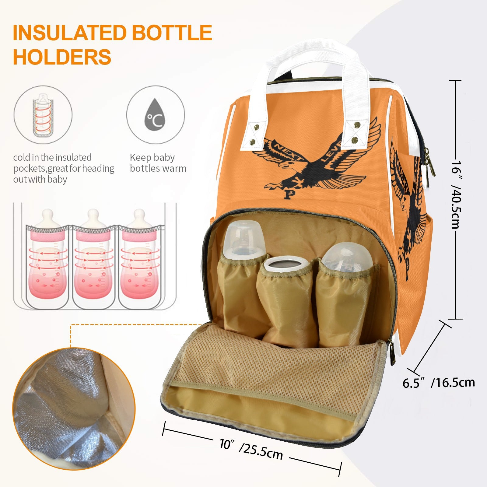 Copy of Copy of Copy of Copy of Joe Peezy Wear LLC (12) Multi-Function Diaper Bag-New (Model 1688)