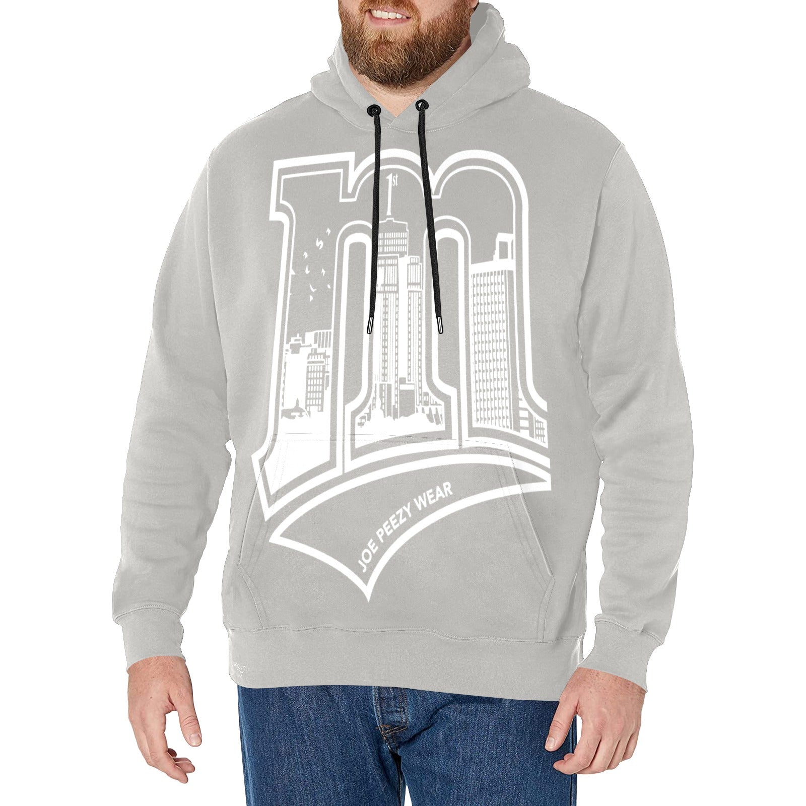 Copy of Copy of Copy of Copy of Joe Peezy Wear LLC (2) Men's Long Sleeve Fleece Hoodie (Model H55)