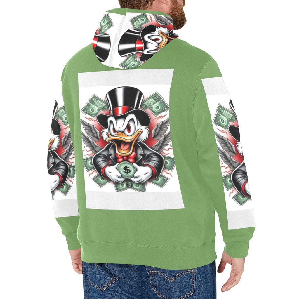 Copy of Copy of Copy of Copy of Joe Peezy Wear LLC (2) Men's Long Sleeve Fleece Hoodie (Model H55)