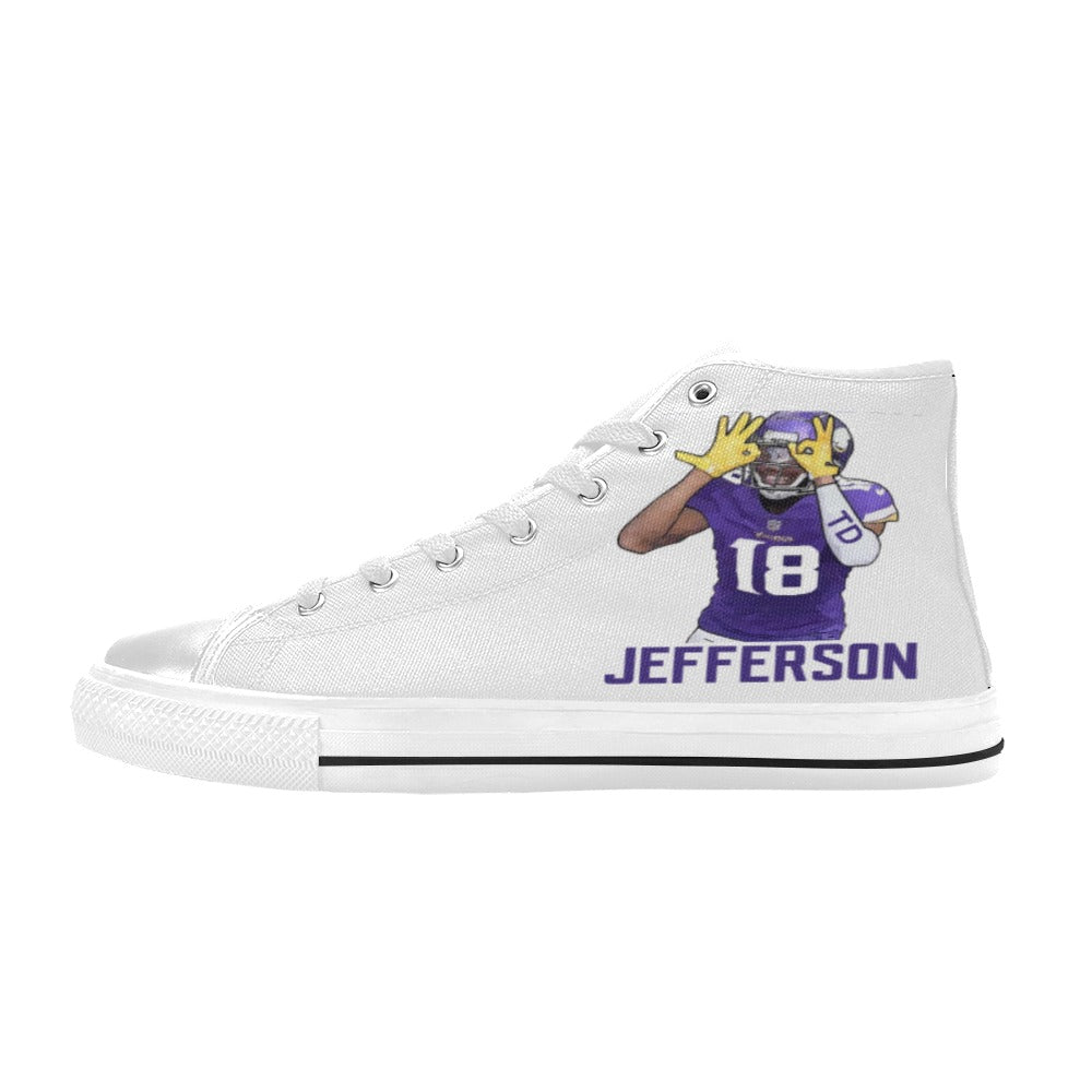 Copy of Copy of Copy of Copy of Joe Peezy Wear LLC High Top Canvas Shoes for Kid (Model 017)