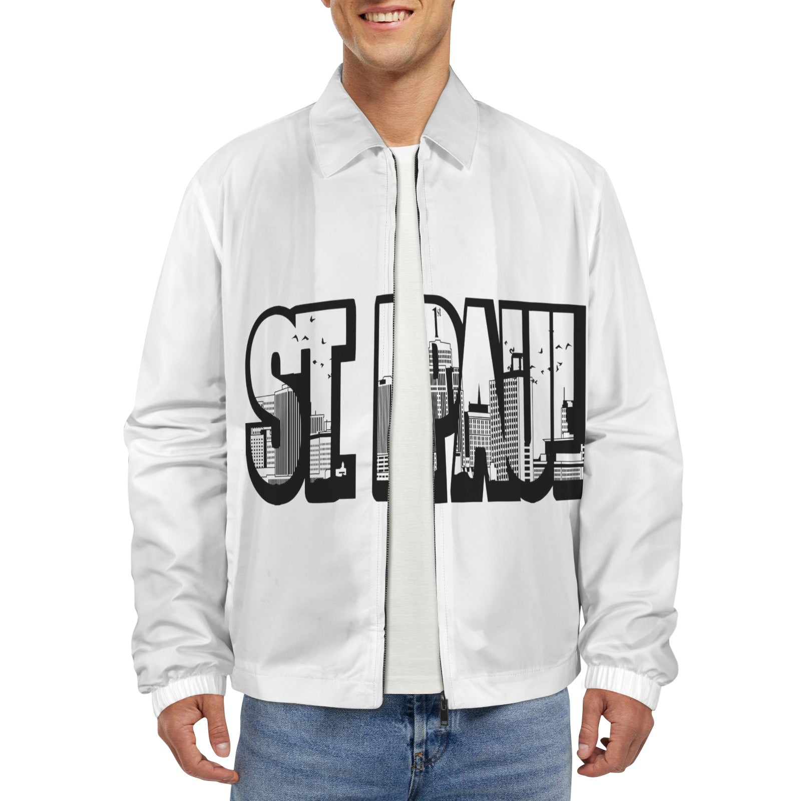 Joe Peezy Wear LLC (STP) Men's Turn-Down Collar Jacket (Model H68)