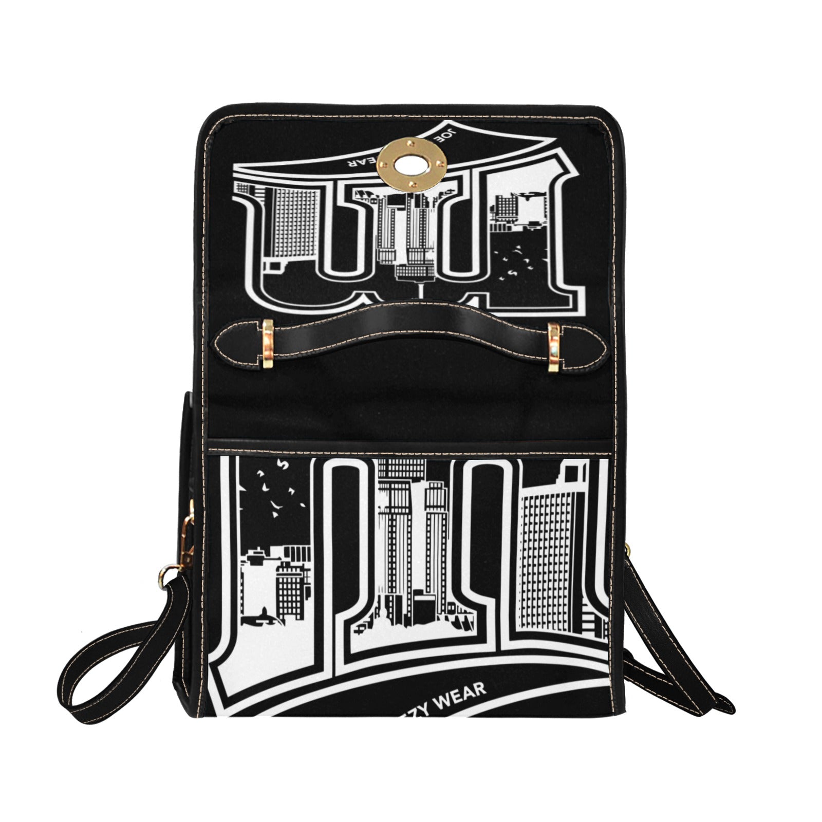 Copy of Copy of Copy of Copy of Joe Peezy Wear LLC (13) Waterproof Canvas Bag-Black (All Over Print) (Model 1641)