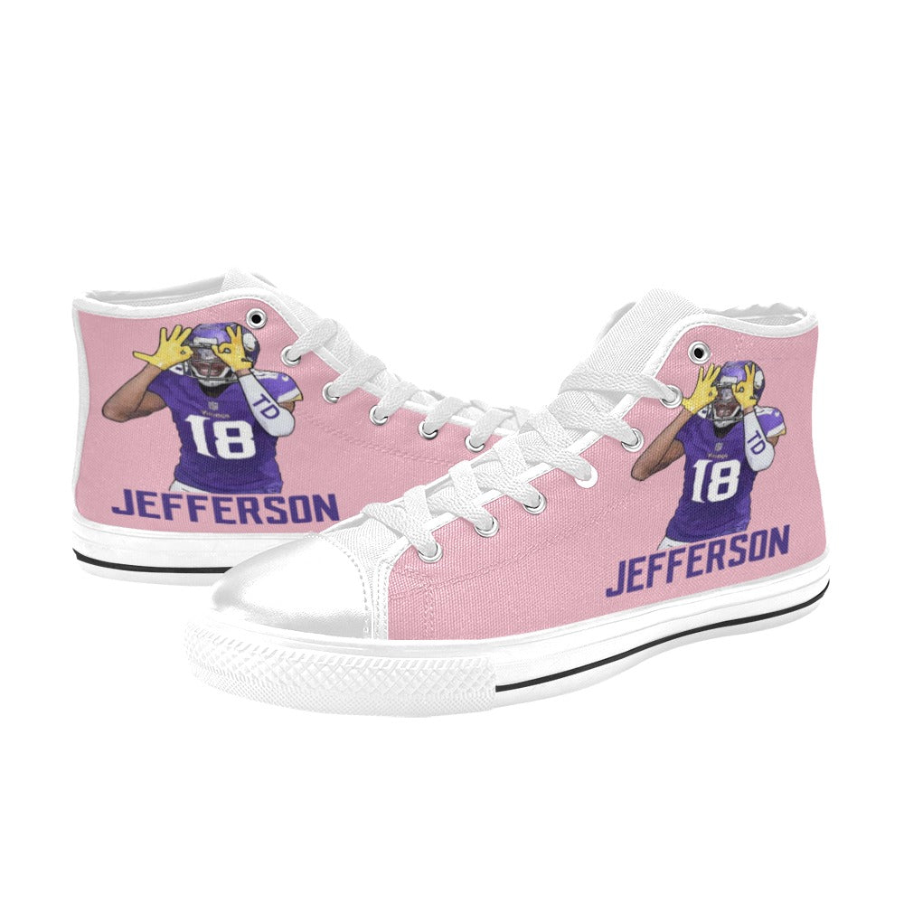 Copy of Copy of Copy of Copy of Joe Peezy Wear LLC High Top Canvas Shoes for Kid (Model 017)